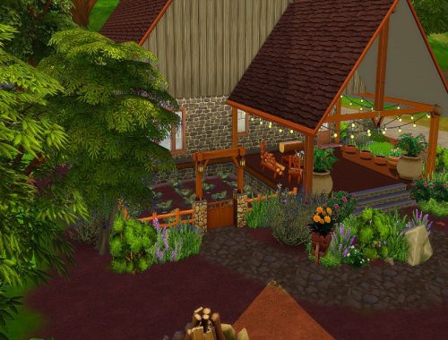 Country stone house