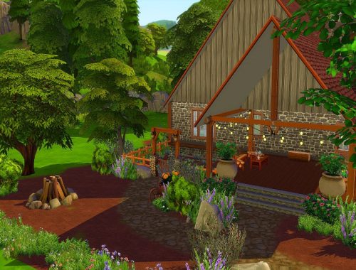 Country stone house