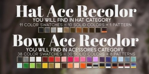 COVEN HAIR + HAT ACC RECOLOR at Candy Sims 4