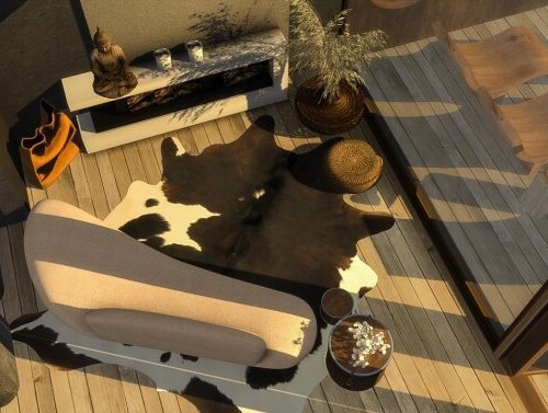 Cow skin rugs vol.1 at Simspiration Builds