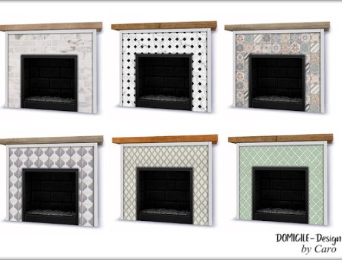 Cozy August: Sofa, fireplace, curtains, pillows at DOMICILE Design TS4
