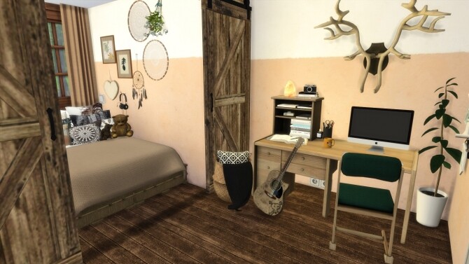 COZY BEDROOM at MODELSIMS4 - The Sims 4 Catalog