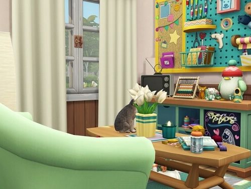 COZY PASTEL GRANDMA COTTAGE at Aveline Sims