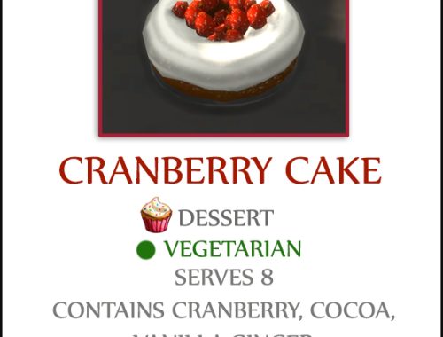 CRANBERRY CAKE at Icemunmun