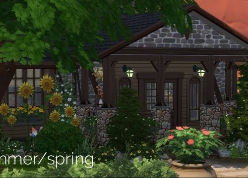 Creek Cottage Dream No CC by Lyralei at Mod The Sims
