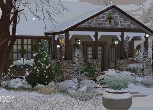 Creek Cottage Dream No CC by Lyralei at Mod The Sims