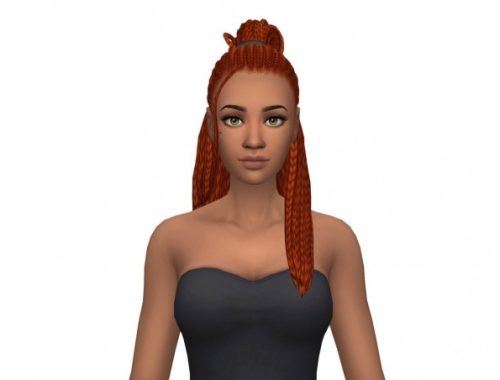 Crew Braids Base Game Compatible Hair at leeleesims1