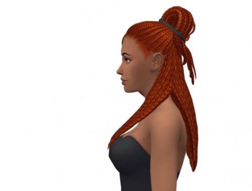 Crew Braids Base Game Compatible Hair at leeleesims1
