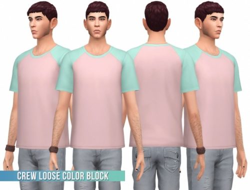 Crew Loose Color Block & Skinny Jeans III at Busted Pixels