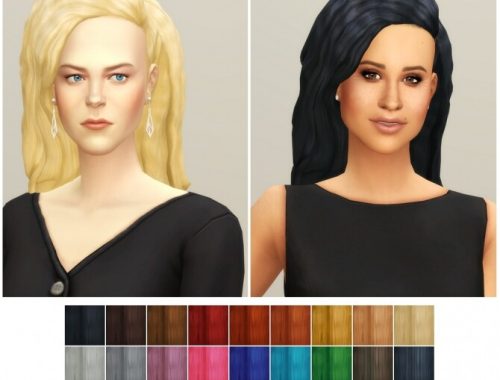 Crimped Hair Edits M/F 4 ver. + ombre at Rusty Nail