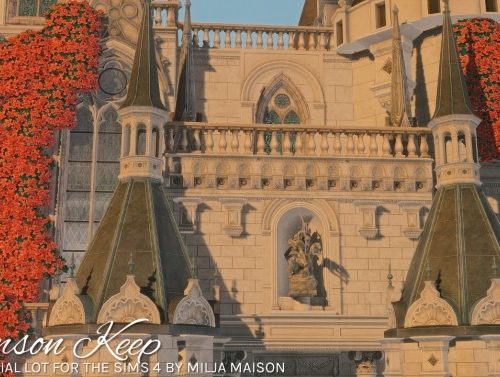 CRIMSON KEEP fantasy castle at Milja Maison