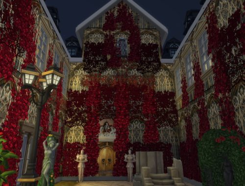 Crimson Trees & Flowers at Anna Quinn Stories