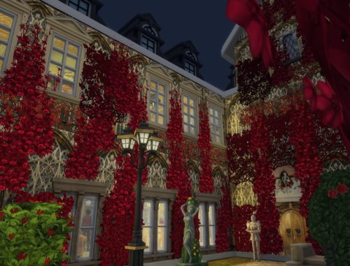 Crimson Trees & Flowers at Anna Quinn Stories