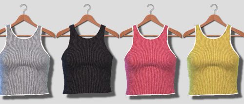 Crop Tank Tops at Descargas Sims
