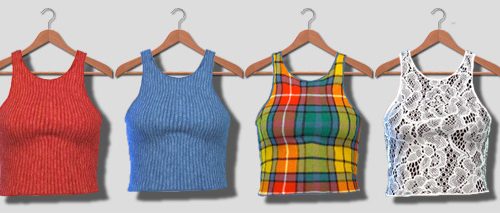 Crop Tank Tops at Descargas Sims