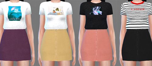 Crop Tank Tops at Descargas Sims