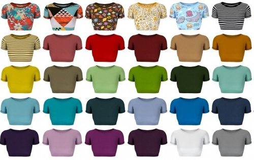 Crop top at LazyEyelids
