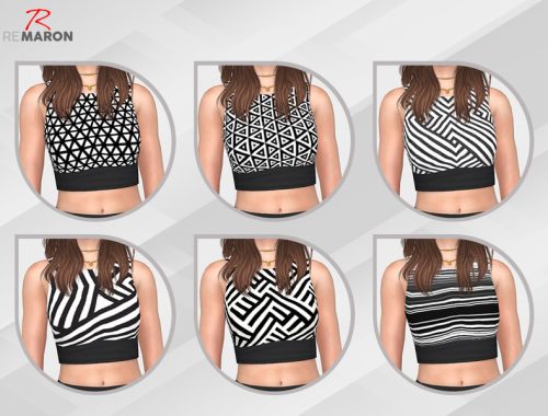 Cropped Geometric for Women - Discover University Needed