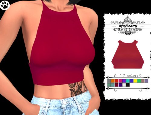 Cropped Sleeveless Top