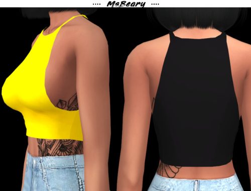 Cropped Sleeveless Top