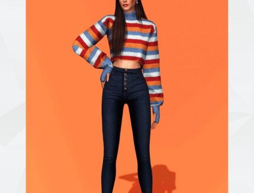 Cropped Turtleneck Sweater at Gorilla