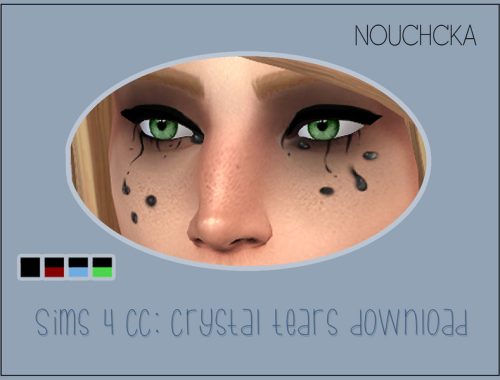 Crystal tears makeup for both men and women.