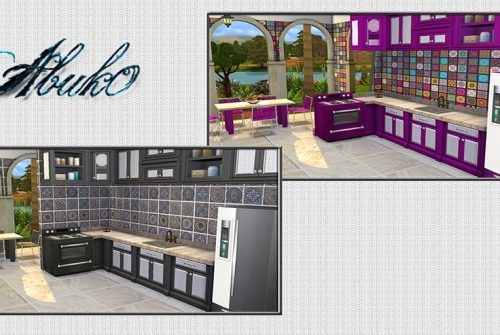 Cucina Kitchen 9 recolors at Abuk0 Sims4