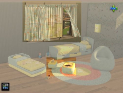 Curtains and pouf tables for kids at Arte Della Vita