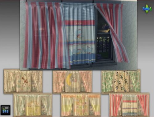 Curtains and pouf tables for kids at Arte Della Vita