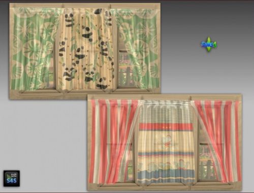 Curtains and pouf tables for kids at Arte Della Vita