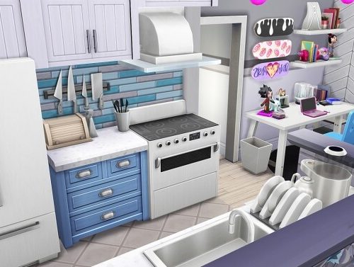CUTE GEEKY TEEN APARTMENT at Aveline Sims