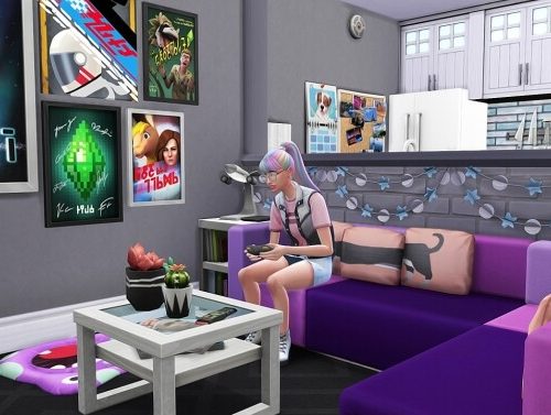CUTE GEEKY TEEN APARTMENT at Aveline Sims