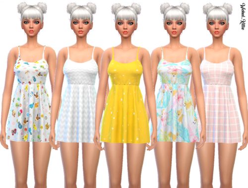 Cute Strap Mini Dress - Mesh Needed!