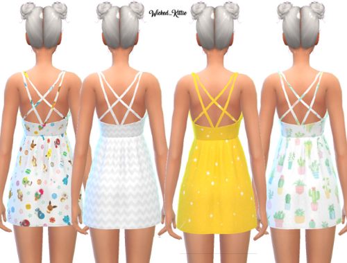 Cute Strap Mini Dress - Mesh Needed!
