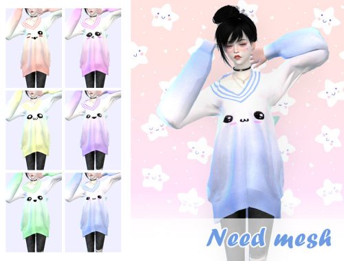 Cute Sweatshirt - Mesh needed