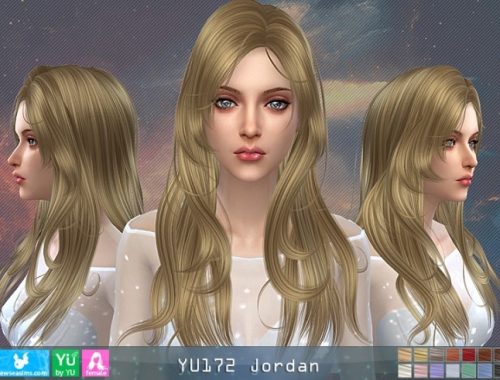 YU172 Jordan hair (P) at Newsea Sims 4