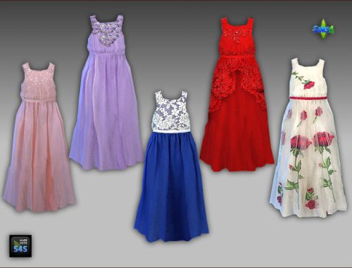 Long gowns for big and little girls by Mabra at Arte Della Vita