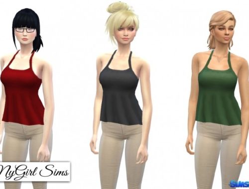 Ruffled Asymmetrical Tank