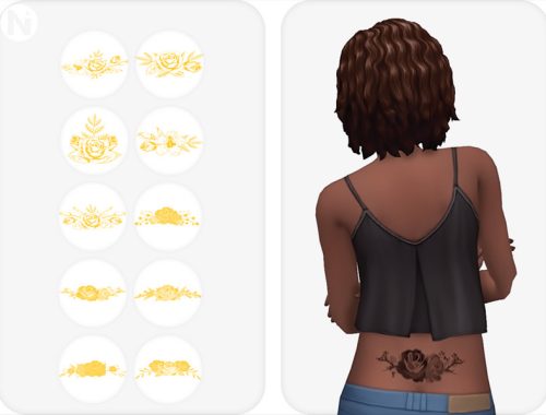 Random Flowers Tattoos