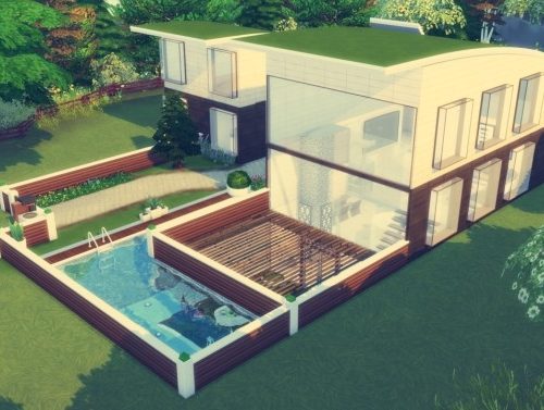 Modern House at Simming With Mary