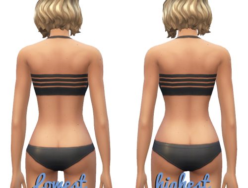 Female Waist and Hip Height Slider