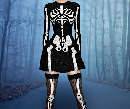 Skeleton Dress at Jenni Sims