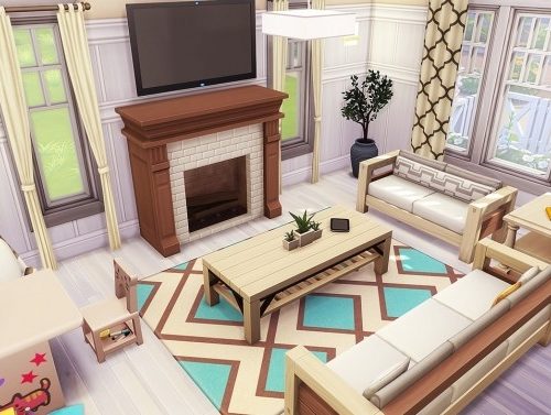 Cute Bright Farmhouse at Aveline Sims