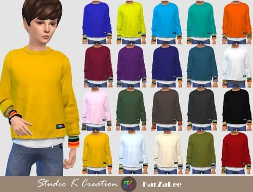 Giruto 66 layered short Sweater for child at Studio K-Creation