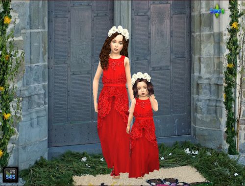 Long gowns for big and little girls by Mabra at Arte Della Vita