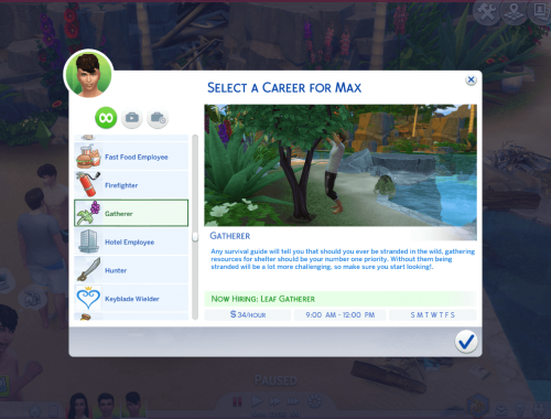 The Sims Castaway Stories Careers