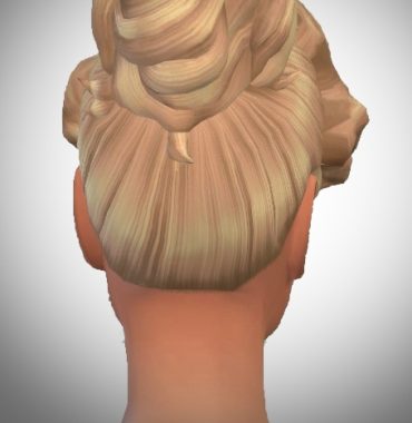 Wavy Hair Line Bun