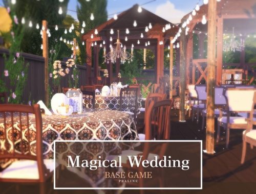 Magical Wedding venue by Pralinesims