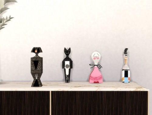 WOODEN DOLL CAT at Meinkatz Creations