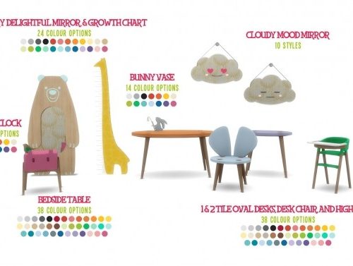 Roarsome Kids Bedroom 30 New items at Simsational Designs